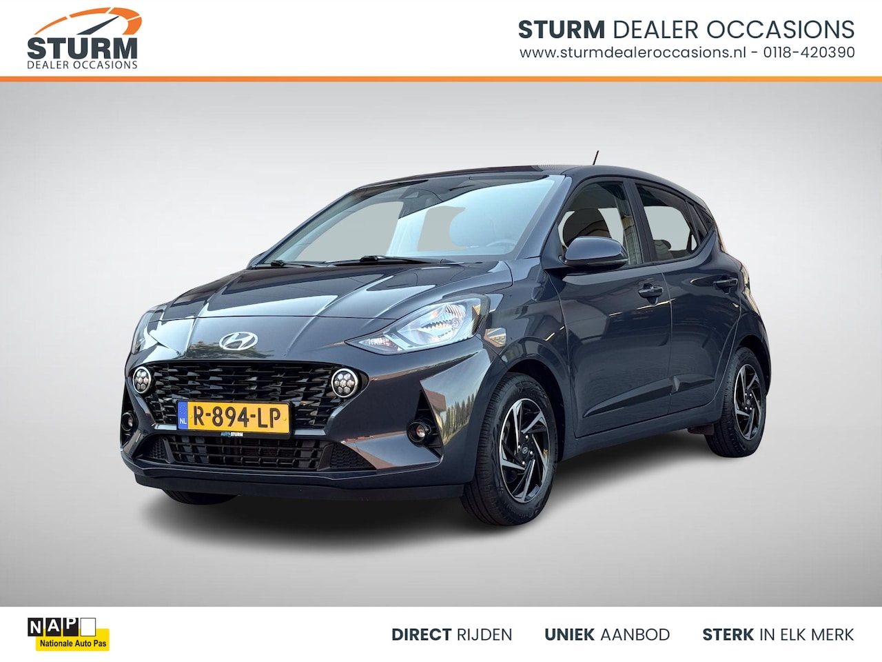 Hyundai i10 - 1.0 Comfort | Apple Carplay/Android Auto | LM Velgen | Cruise Control | Airco | DAB | Blue - AutoWereld.nl