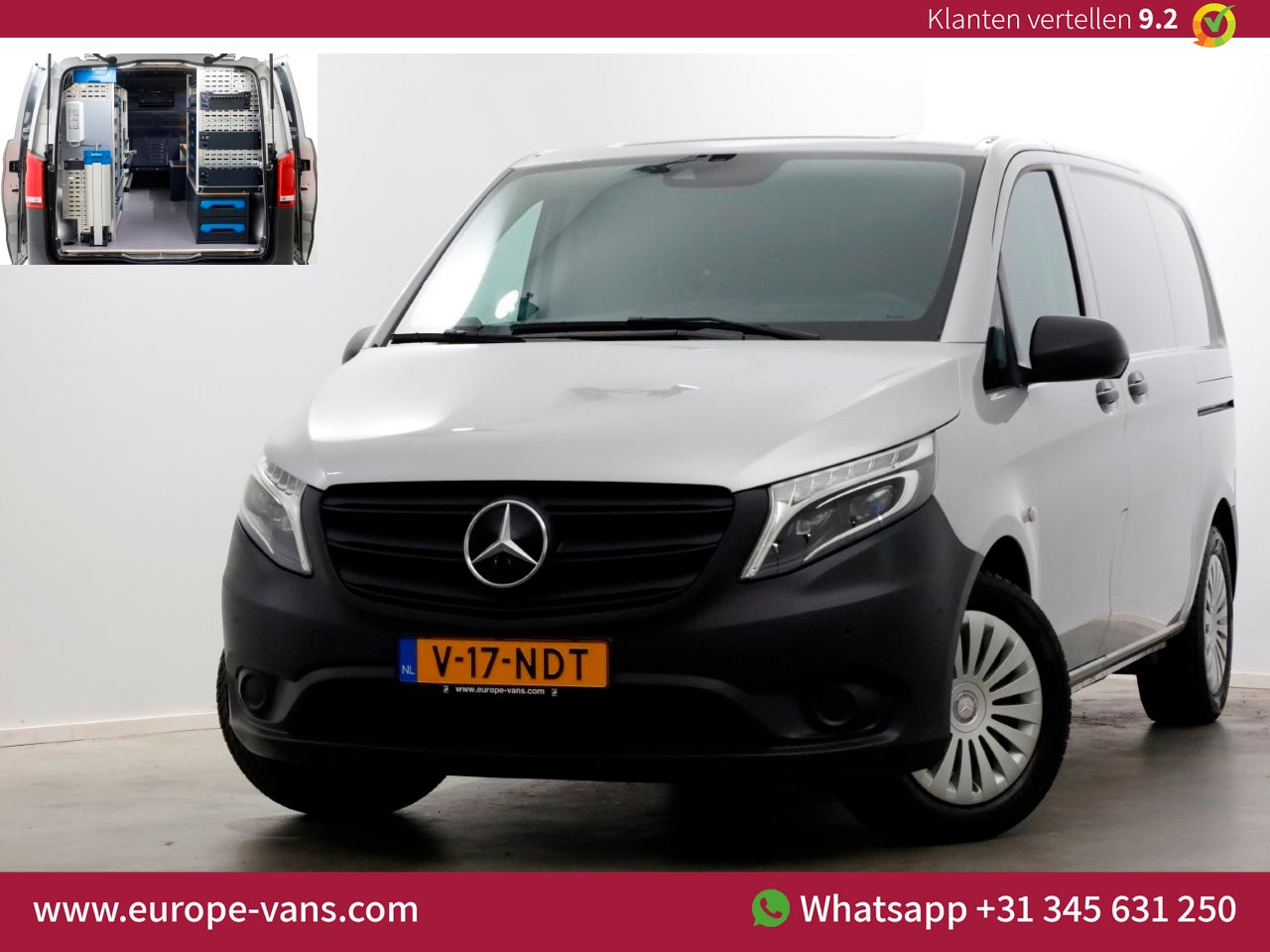 Mercedes-Benz Vito - 114 CDI 136pk Compact 9G Automaat 2x Schuifdeur/LED/Camera/Navi/Inrichting 05-2022 - AutoWereld.nl