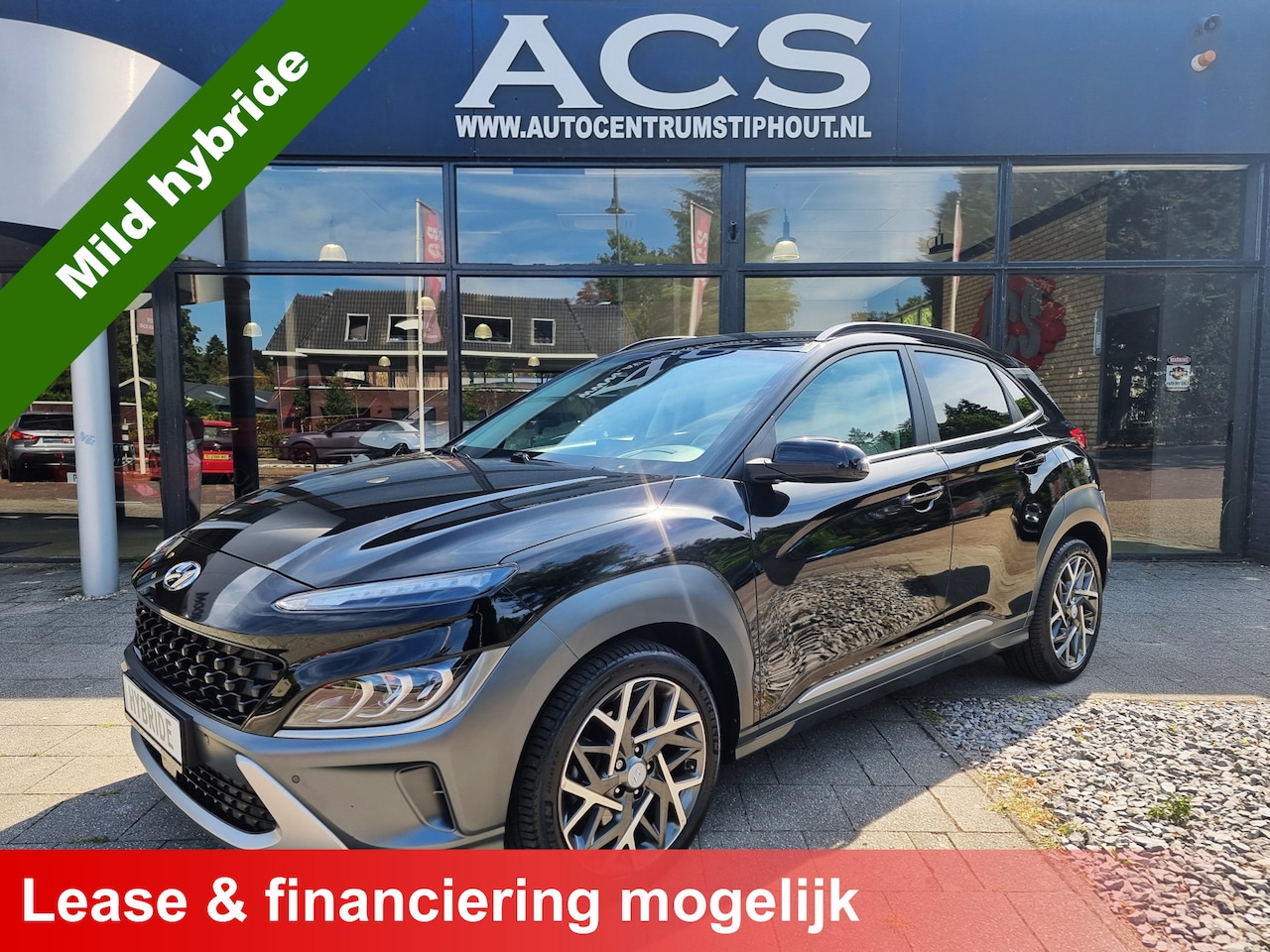 Hyundai Kona - 1.6 GDI HEV Automaat Premium | Leder | Head-up | 79dkm | Super uitvoering! - AutoWereld.nl