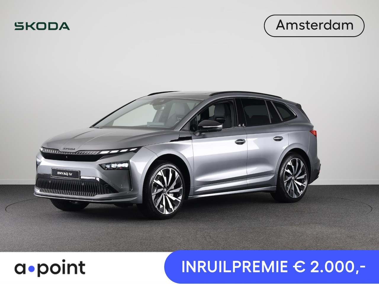 Skoda Enyaq iV - 85 Sportline 286 pk | Business upgrade pakket - ADVANCED | Panoramadak | 21 inch lichtmeta - AutoWereld.nl