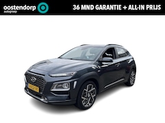 Hyundai Kona - 1.6 GDI HEV Premium | Rijklaarprijs | Trekhaak | Stoelverkoeling/verwarming | Stuurverwarm