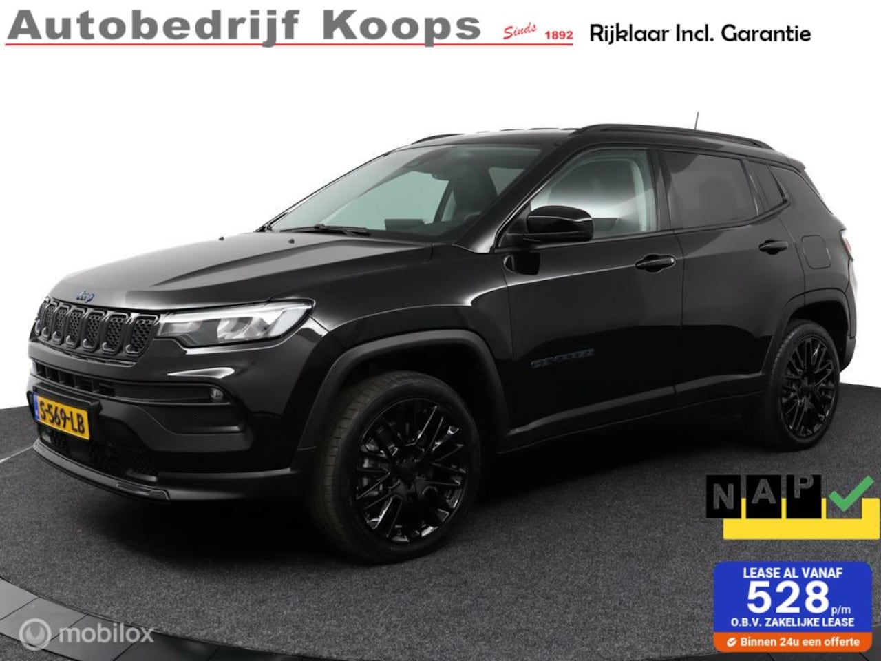 Jeep Compass - 4xe 190 Plug-in Hybrid Electric Night Eagle | Clima | Adaptief cruise | 19LMV | Half Leder - AutoWereld.nl
