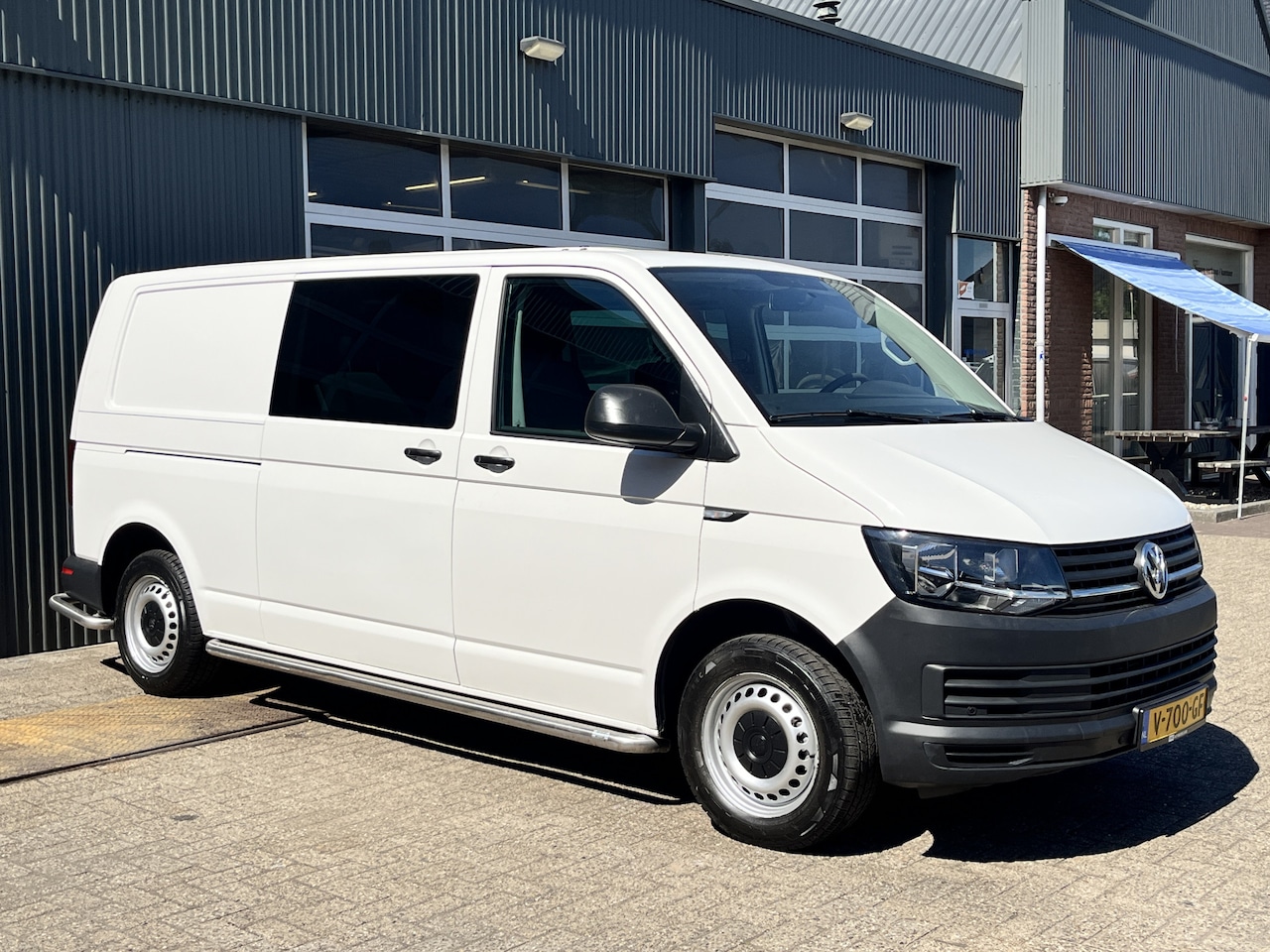 Volkswagen Transporter - 2.0 TDI L2H1 DC Btw en Bpm vrij!! Automaat Dubbele schuifdeur Airco Cruise controle Telefo - AutoWereld.nl