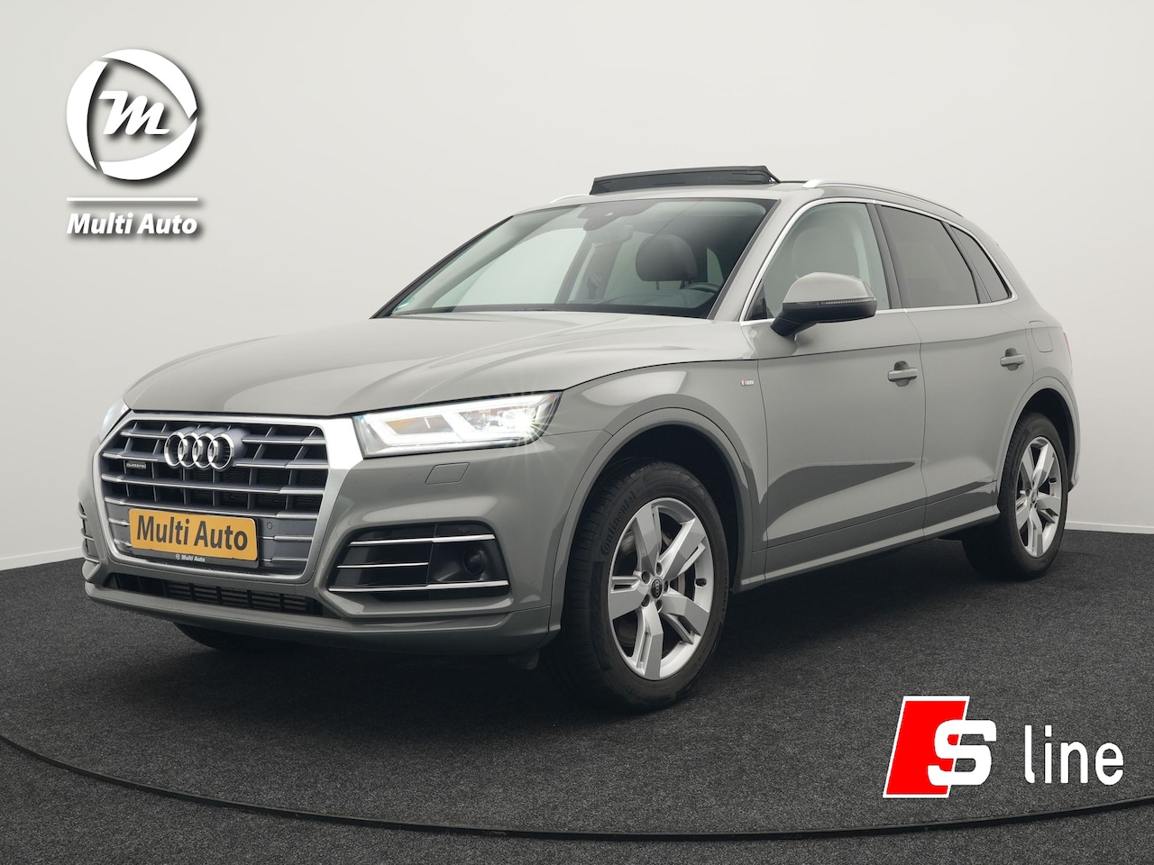 Audi Q5 - 50 TFSI e Quattro S Line Plug In Hybrid 299pk Dealer O.H PHEV | Panodak | Adaptive Cruise - AutoWereld.nl