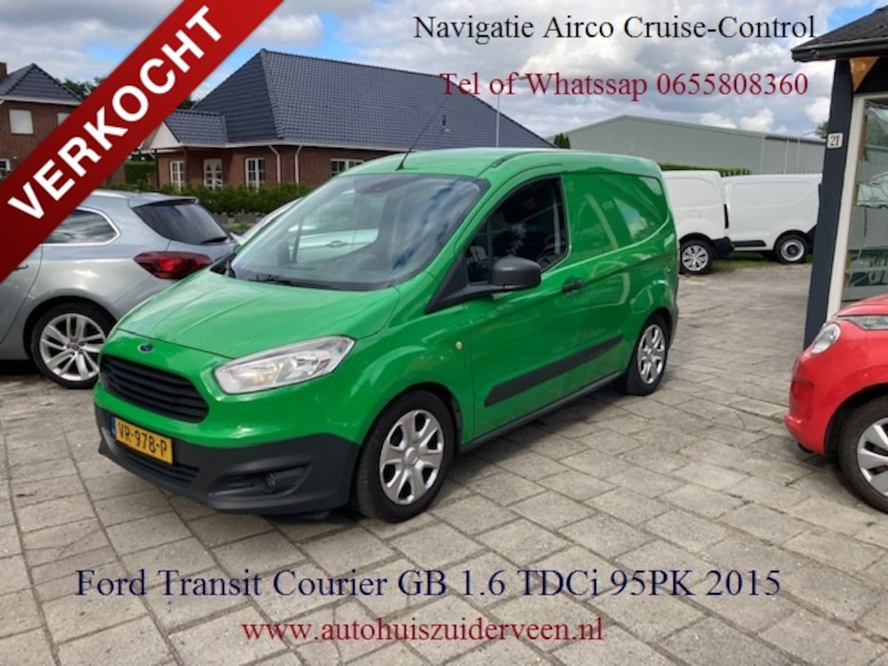 Ford Transit Courier - GB 1.6 TDCi 95PK Navi Airco Cruise - AutoWereld.nl