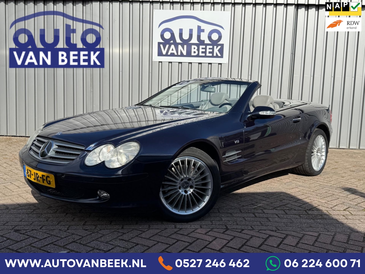 Mercedes-Benz SL-klasse Cabrio - 500|Cabrio|V8|Luchtvering|ACC|Stoelverw.+venti. - AutoWereld.nl