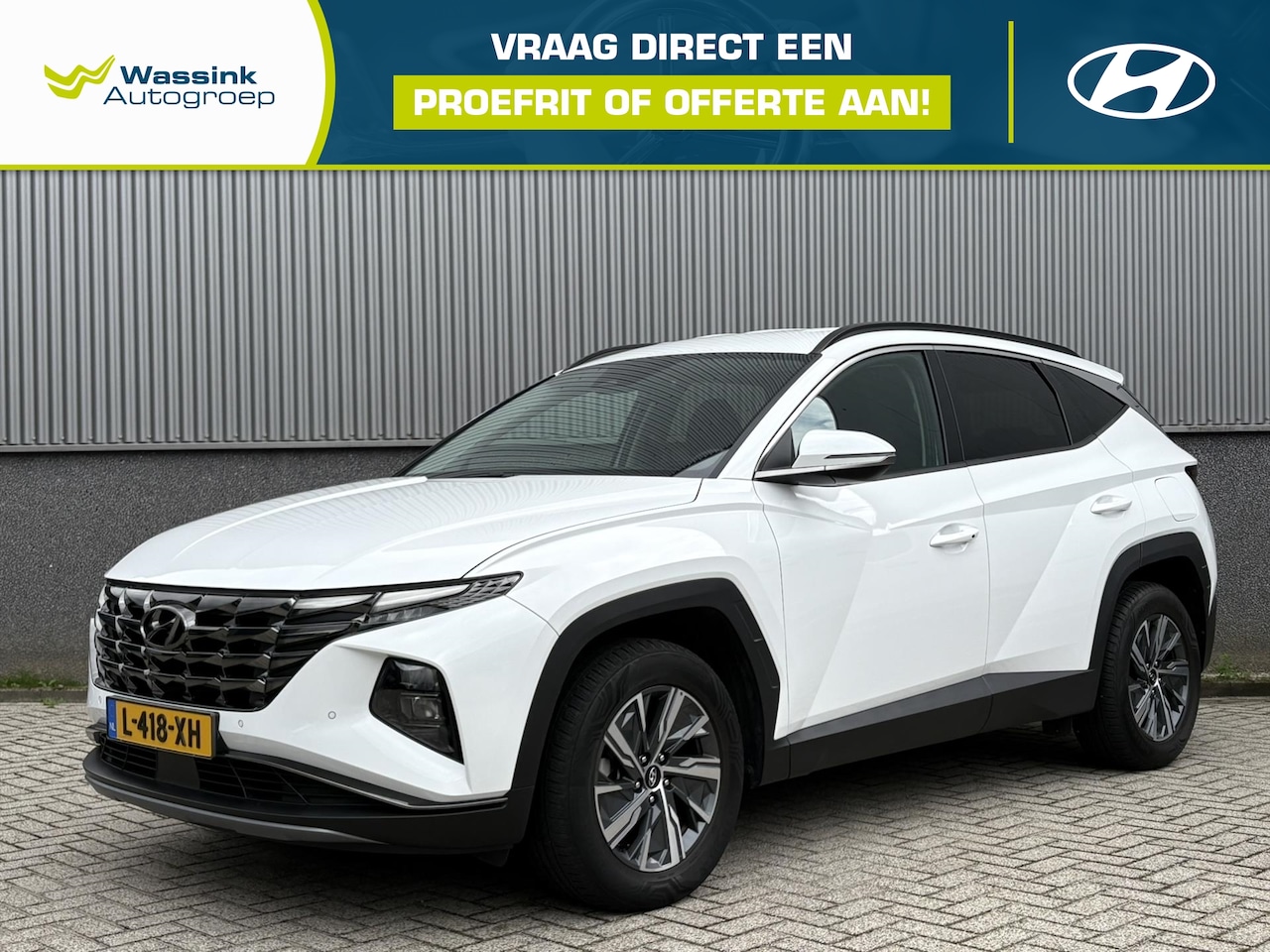 Hyundai Tucson - 1.6 T-GDi HEV 230pk Comfort | Trekhaak (1650KG) | Adaptive Cruise Control | Parkeersensore - AutoWereld.nl