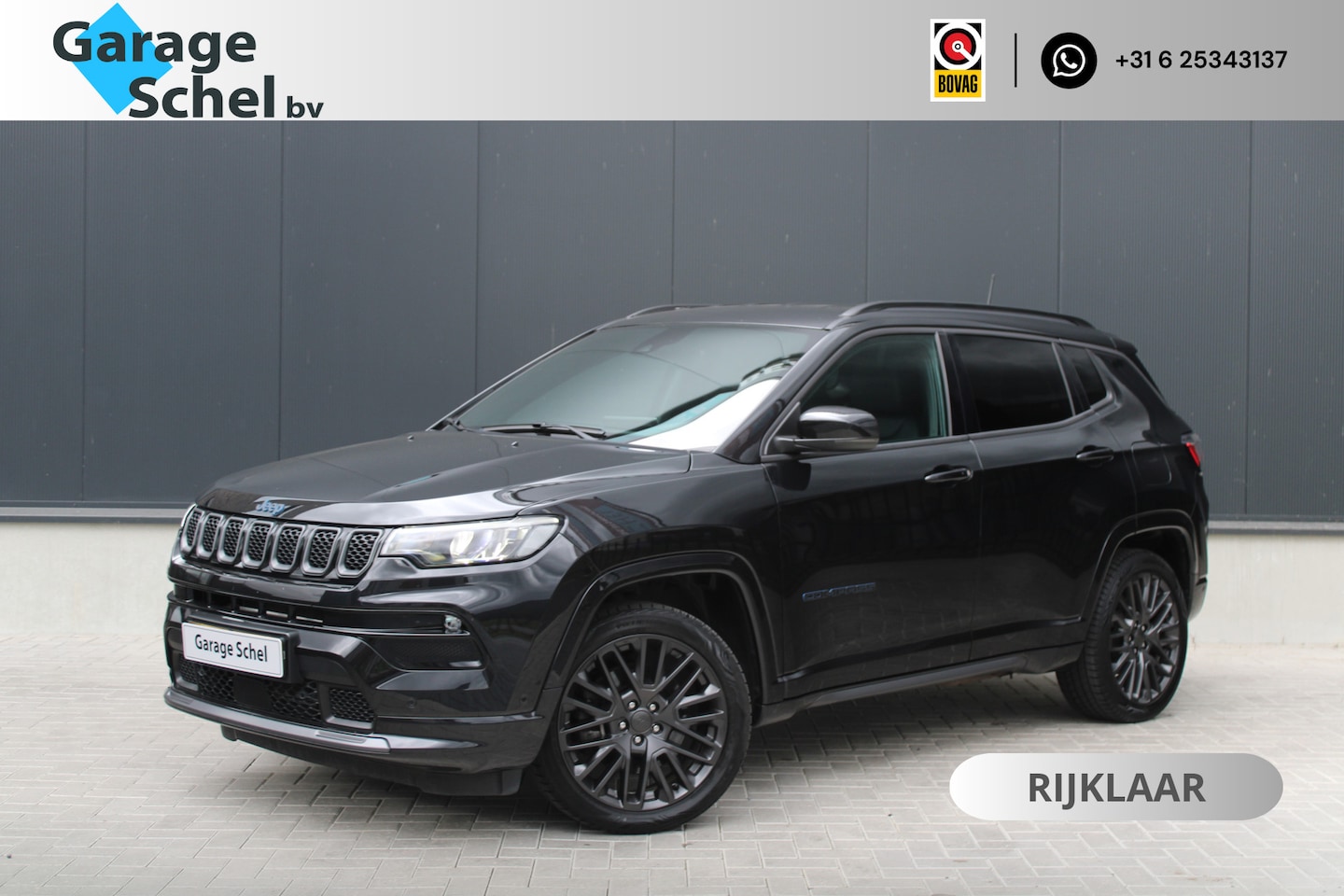 Jeep Compass - 4xe 240 Plug-in Hybrid Electric S - Stoelkoeling - Leder - Navi - 360 camera - Rijklaar - AutoWereld.nl