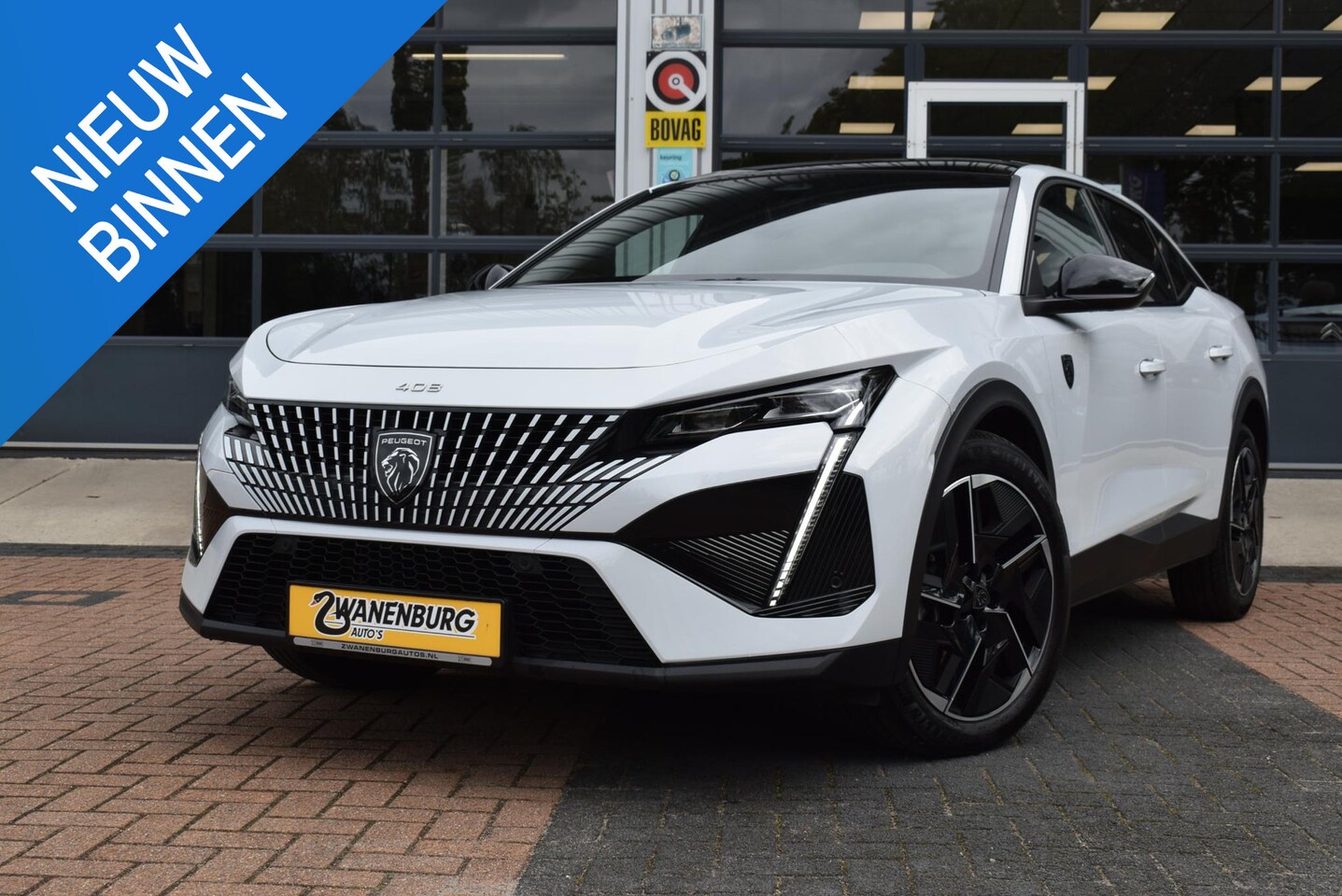 Peugeot 408 - 1.2 Hybrid 136 e-DCS6 GT Navi Leder Panodak Airco Km 9.750!! - AutoWereld.nl