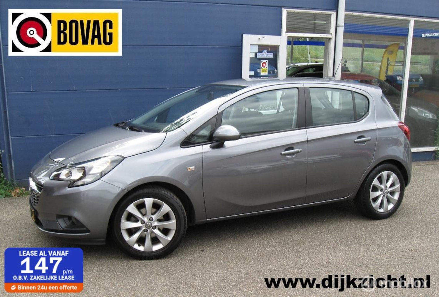 Opel Corsa - 1.4 Favourite + Navigatie Cruise Parkeersensoren LM velgen NL auto - AutoWereld.nl