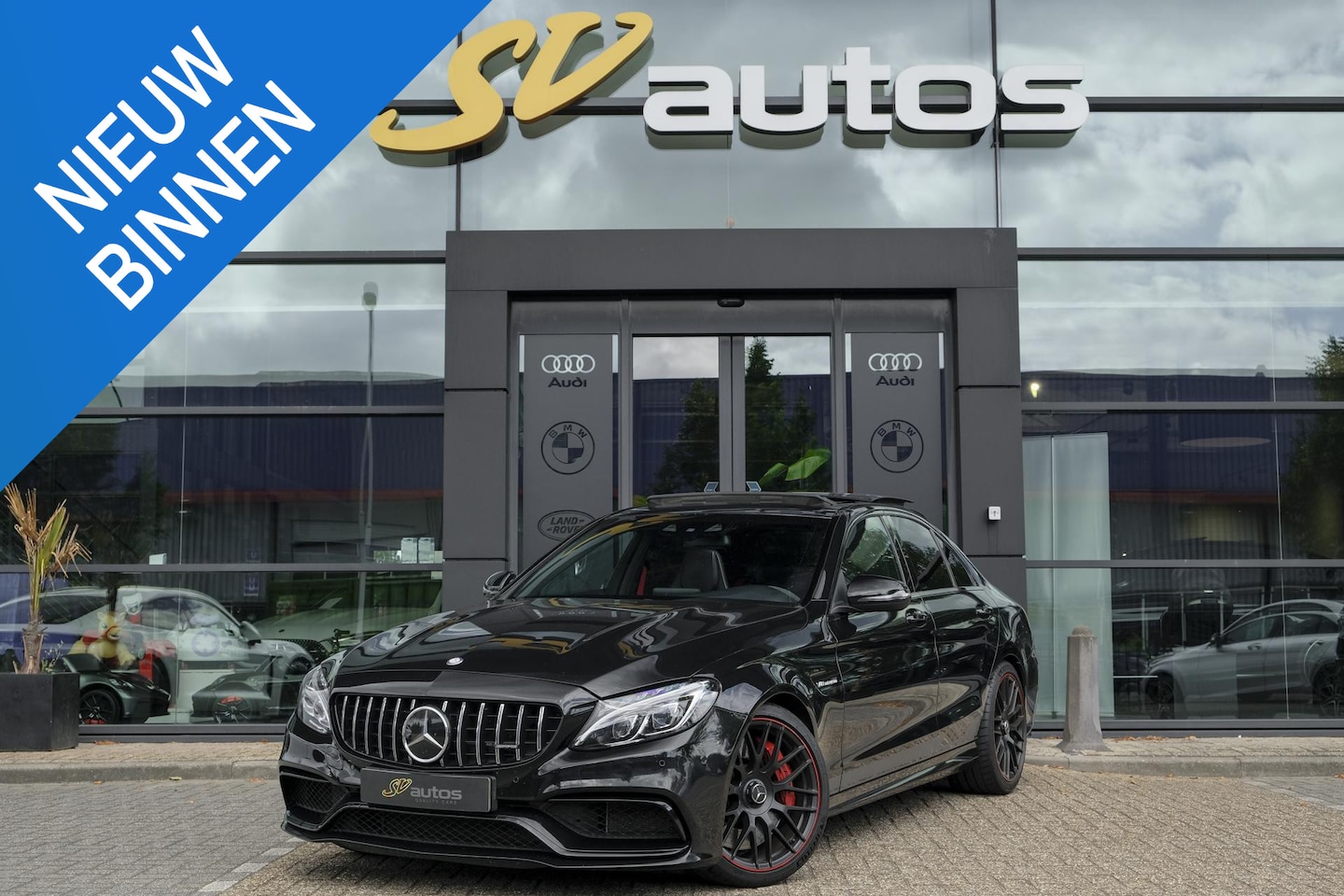 Mercedes-Benz C-klasse - C63s AMG 510pk Edition 1 Panoramadak Burmester Kuipstoelen Sportuitlaat Distronic Camera C - AutoWereld.nl