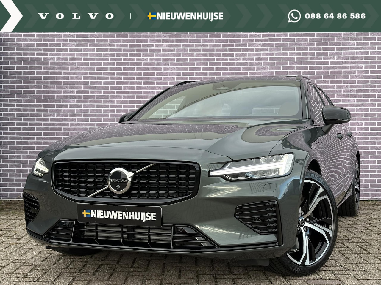 Volvo V60 - 2.0 T6 Plug-in hybrid AWD Ultra Dark | Bowers & Wilkins | Massage | Stoel ventilatie + Ver - AutoWereld.nl