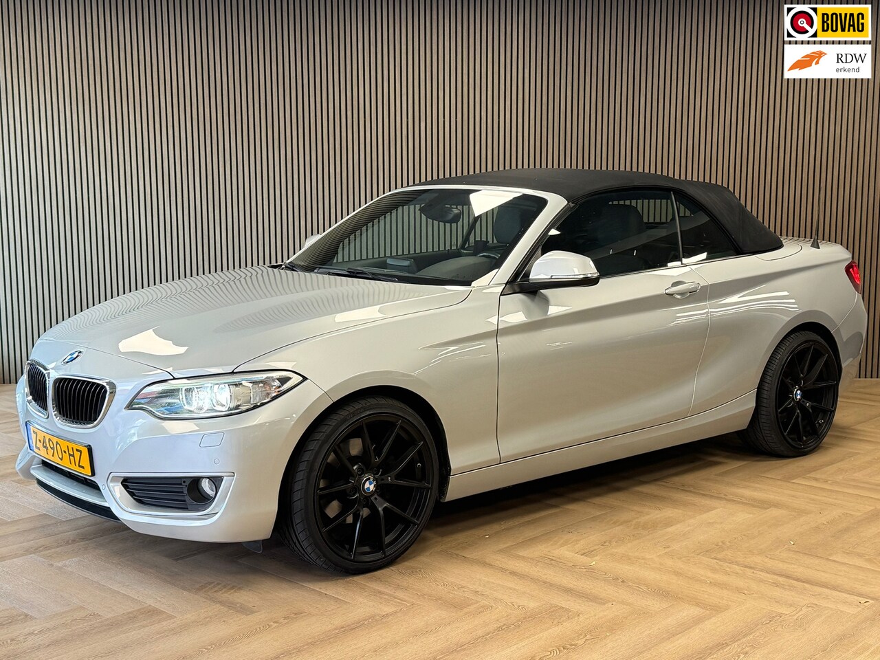 BMW 2-serie Cabrio - 220i SOFT-TOP NAVIGATIE PDC STOELVERWARMING AIRCO PDC - AutoWereld.nl