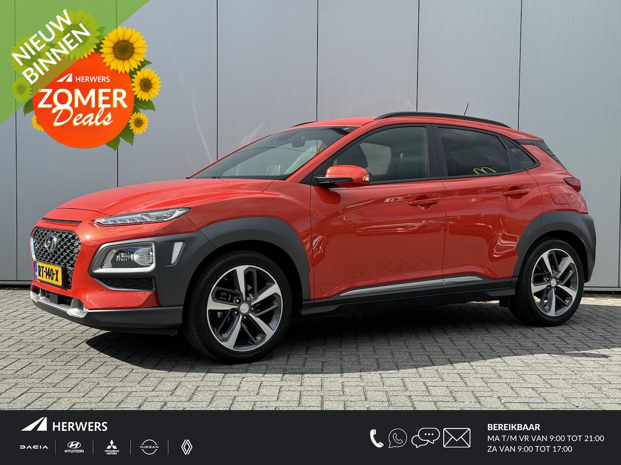Hyundai Kona - 1.0T Premium / 1e eig /  Nieuwstaat / 18" / Lederen Bekleding / Stoel ventilatie en verwar - AutoWereld.nl