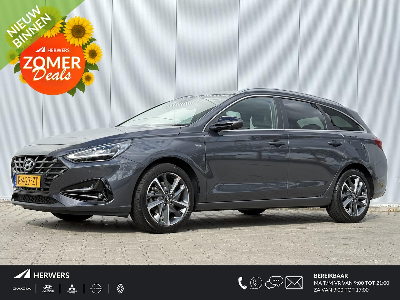 Hyundai i30 Wagon - 1.5 T-GDi MHEV Premium / Airco/ Cruise control/ Stoelverwarming-verkoeling/ Kunstlederen b - AutoWereld.nl