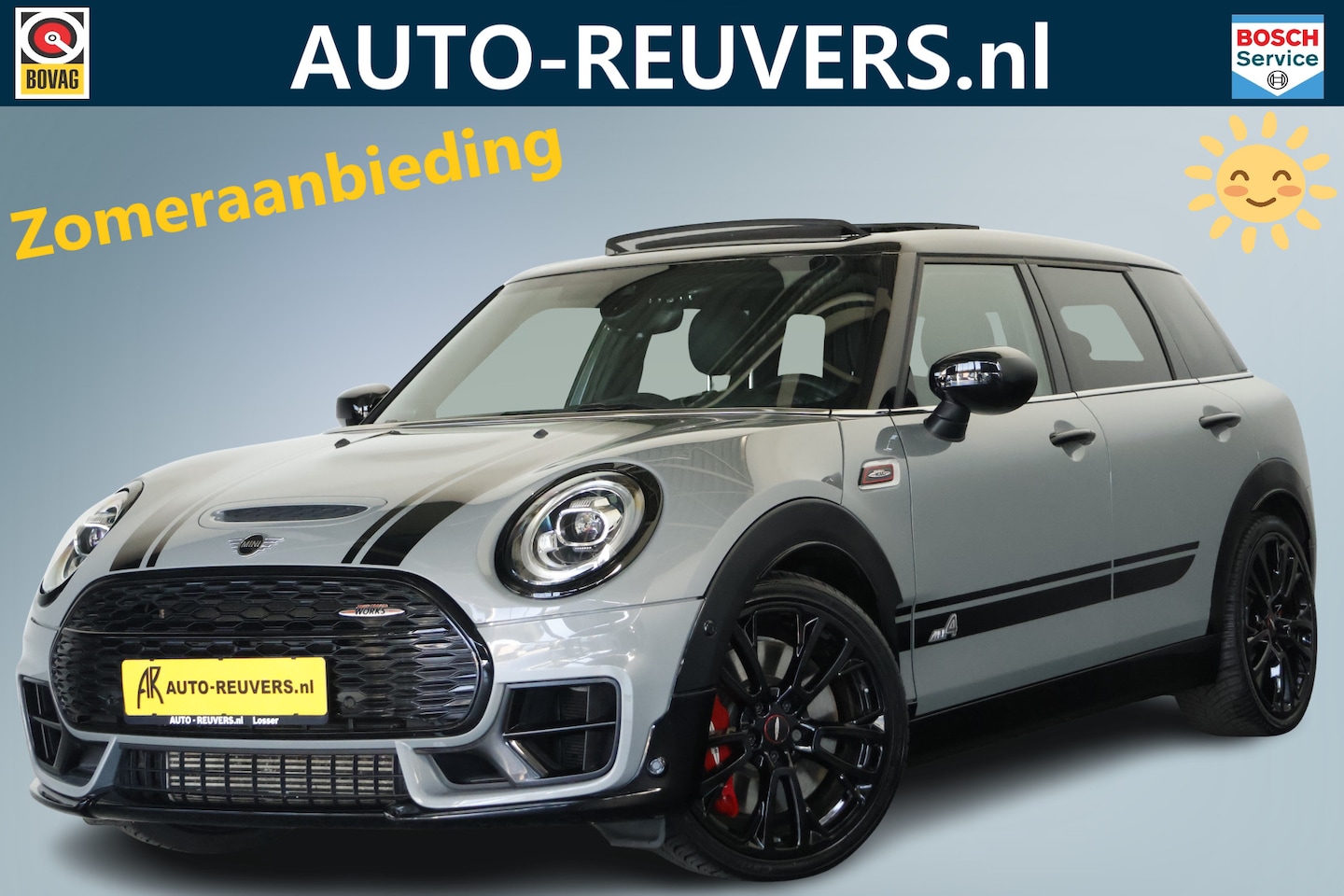 MINI Clubman - Mini 2.0 JCW ALL4 John Cooper Works Pano / ACC / HUD / Navi / Harman-Kardon - AutoWereld.nl