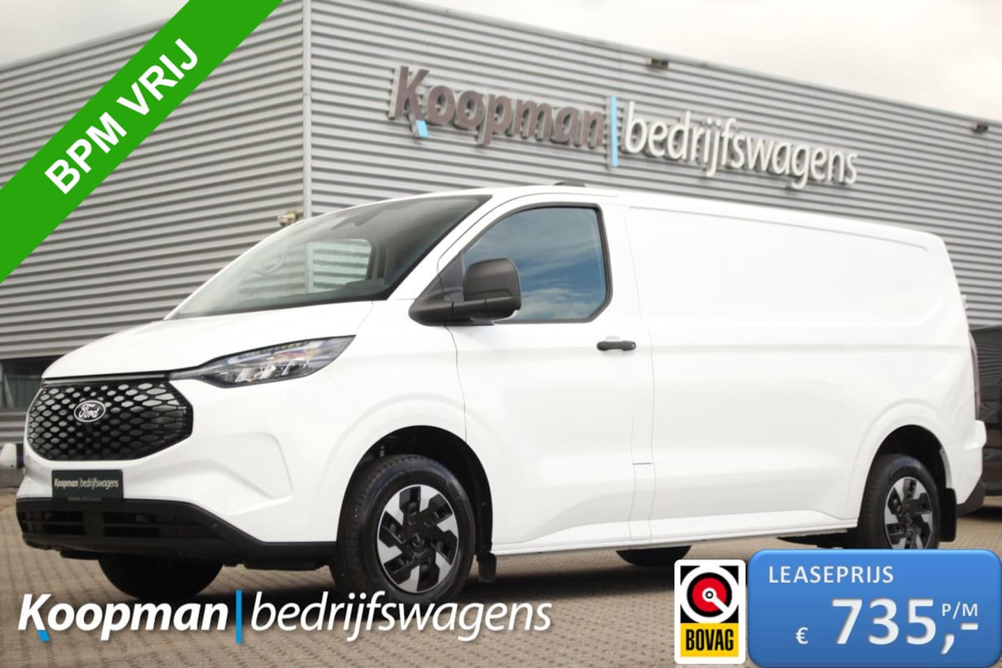 Ford Transit Custom - E-Transit 320 L1H1 Trend 65kWh 100kW | Camera | Carplay/Android | Cruise | Lease 735,- p/m - AutoWereld.nl