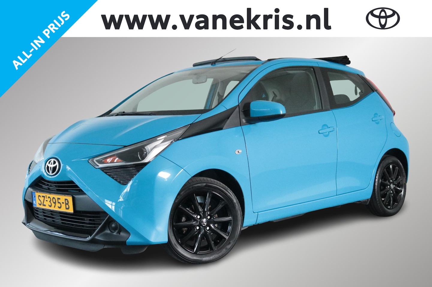 Toyota Aygo - 1.0 VVT-i x-play cabrio 1.0 VVT-i x-play Cabrio, Camera, Airco, Bluetooth, Lichtmetalen velgen, 1e eigenaar, Deale - AutoWereld.nl