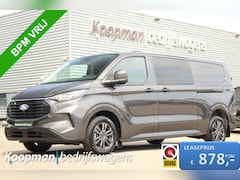 Ford Transit Custom - 320 2.0TDCI 170pk Automaat | L2H1 Trend DC | 4x4 | AWD | L+R Zijdeur | Stoel + Stuurverwar