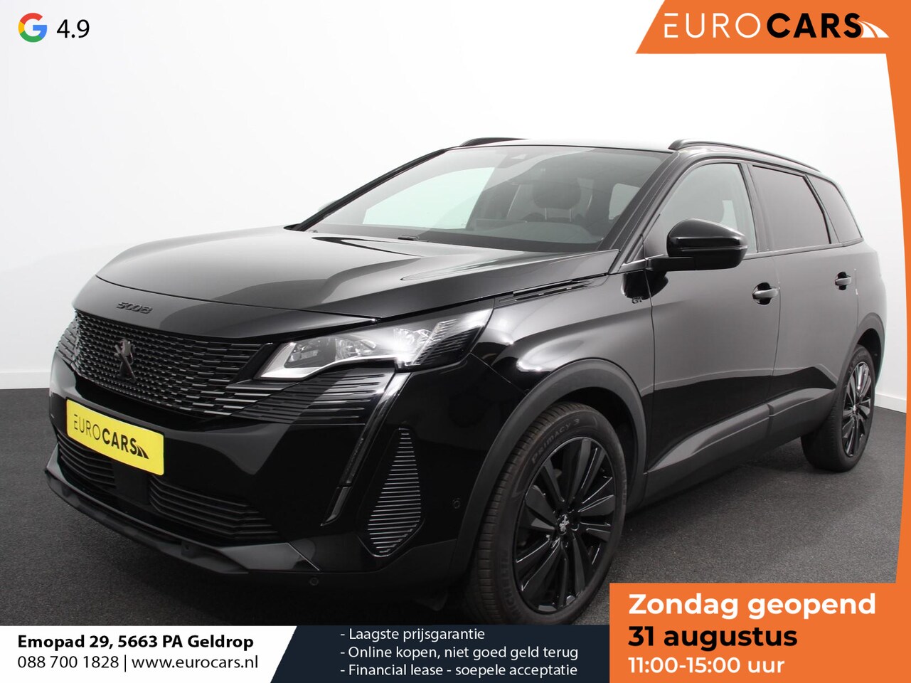 Peugeot 5008 - 1.2 PureTech GT Black Pack 7p Climate control Adaptive cruise control Achteruitrijd camera - AutoWereld.nl