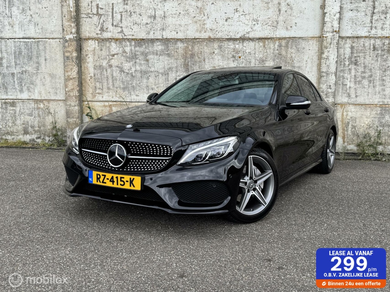 Mercedes-Benz C-klasse - Pano/Cam/AMG/LED/ACC/Stoelverwarming/Lane assist! - AutoWereld.nl