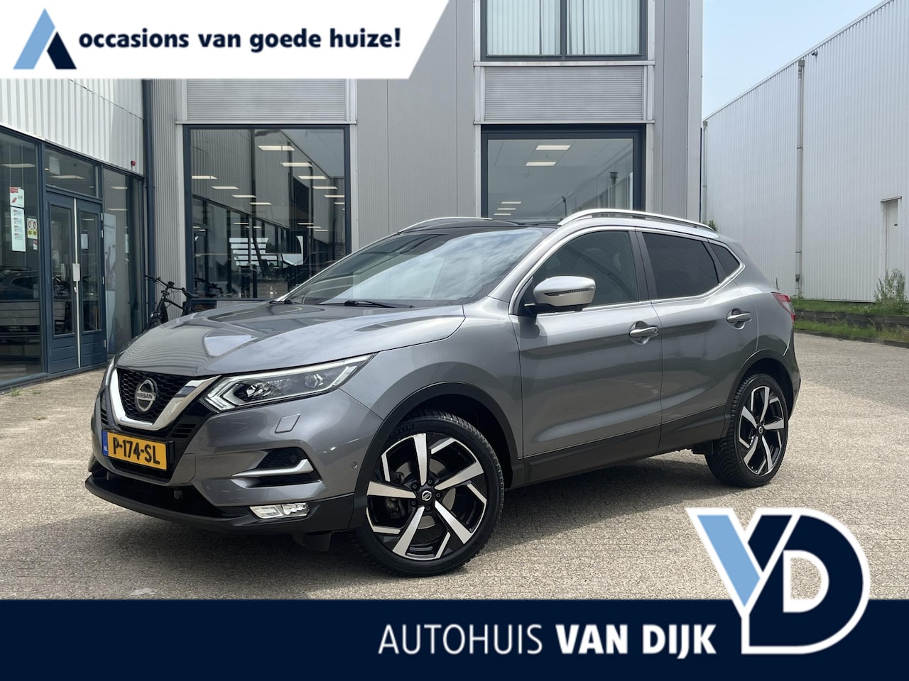 Nissan Qashqai - 1.3 DIG-T Tekna + | Navi/Leder/Pano.Dak/Clima/Cruise/19"/Apple CarPlay-Android Auto - AutoWereld.nl