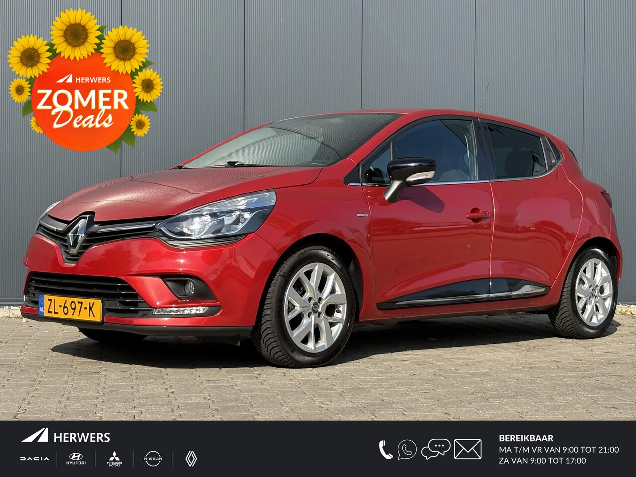Renault Clio - 0.9 TCe Limited / Airco/ Navigatie/ Bluetooth/ Cruise control/ - AutoWereld.nl