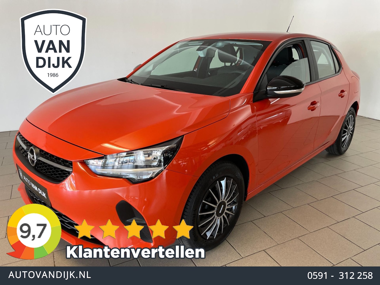 Opel Corsa - 1.2 Edition AIRCO CRUISE PARELMOER ORANJE ZEER LAGE KM STAND NIEUWSTAAT - AutoWereld.nl