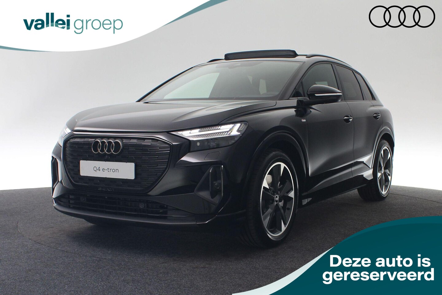 Audi Q4 e-tron - S edition 45 82 kWh 210 kW / 286 pk quattro | Glazen panoramadak | Optiekpakket zwart plus - AutoWereld.nl
