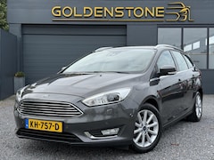 Ford Focus Wagon - 1.0 Titanium Edition 1e Eigenaar, 6 Bak, Trekhaak, 125pk, Navi, Pdc V+A, Clima, Cruise, Lm