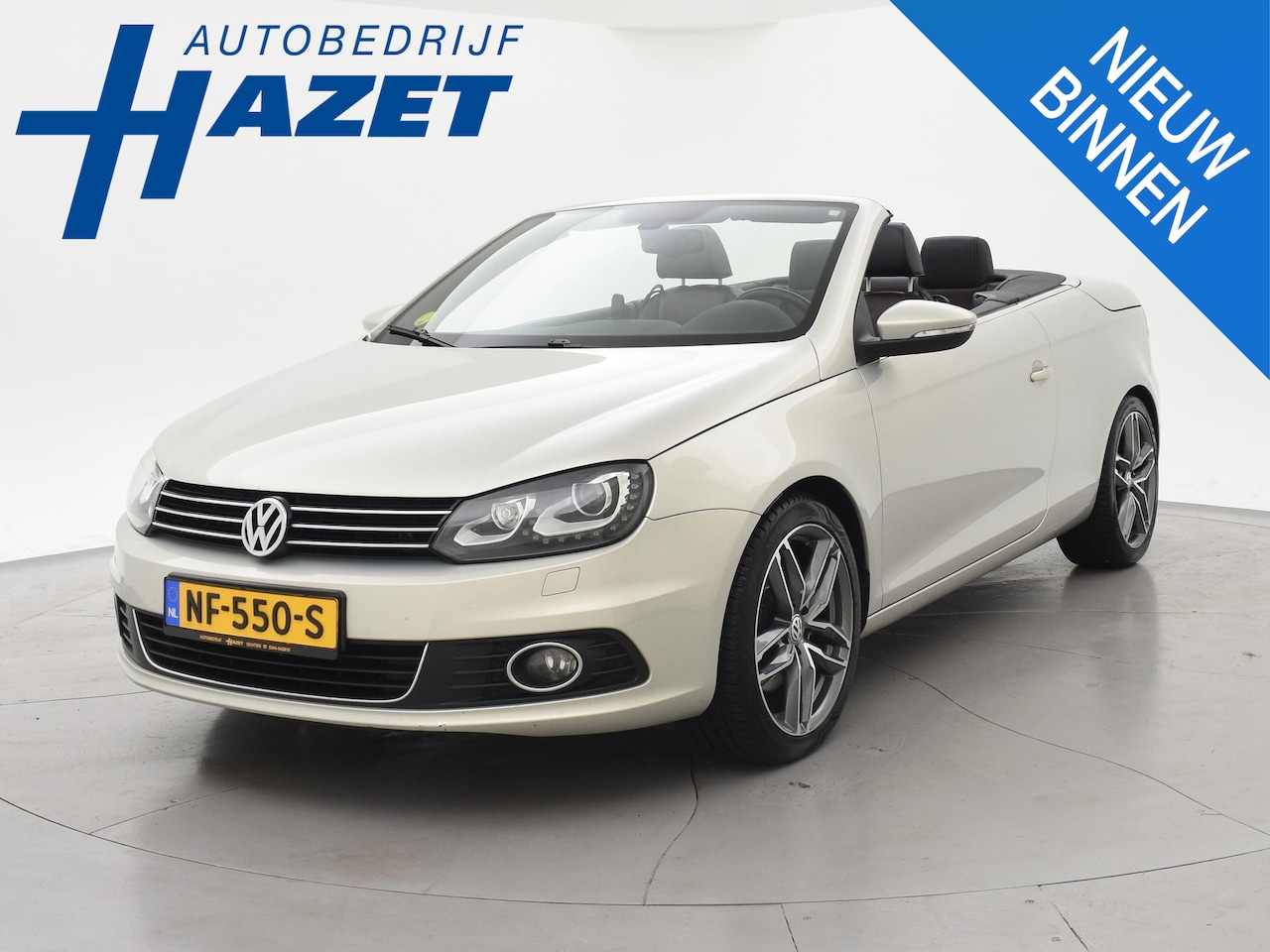 Volkswagen Eos - 2.0 TDI DSG HIGHLINE EXCLUSIVE + STANDKACHEL | LEDER | STOELVERW. | PANORAMA | NAVIGATIE - AutoWereld.nl