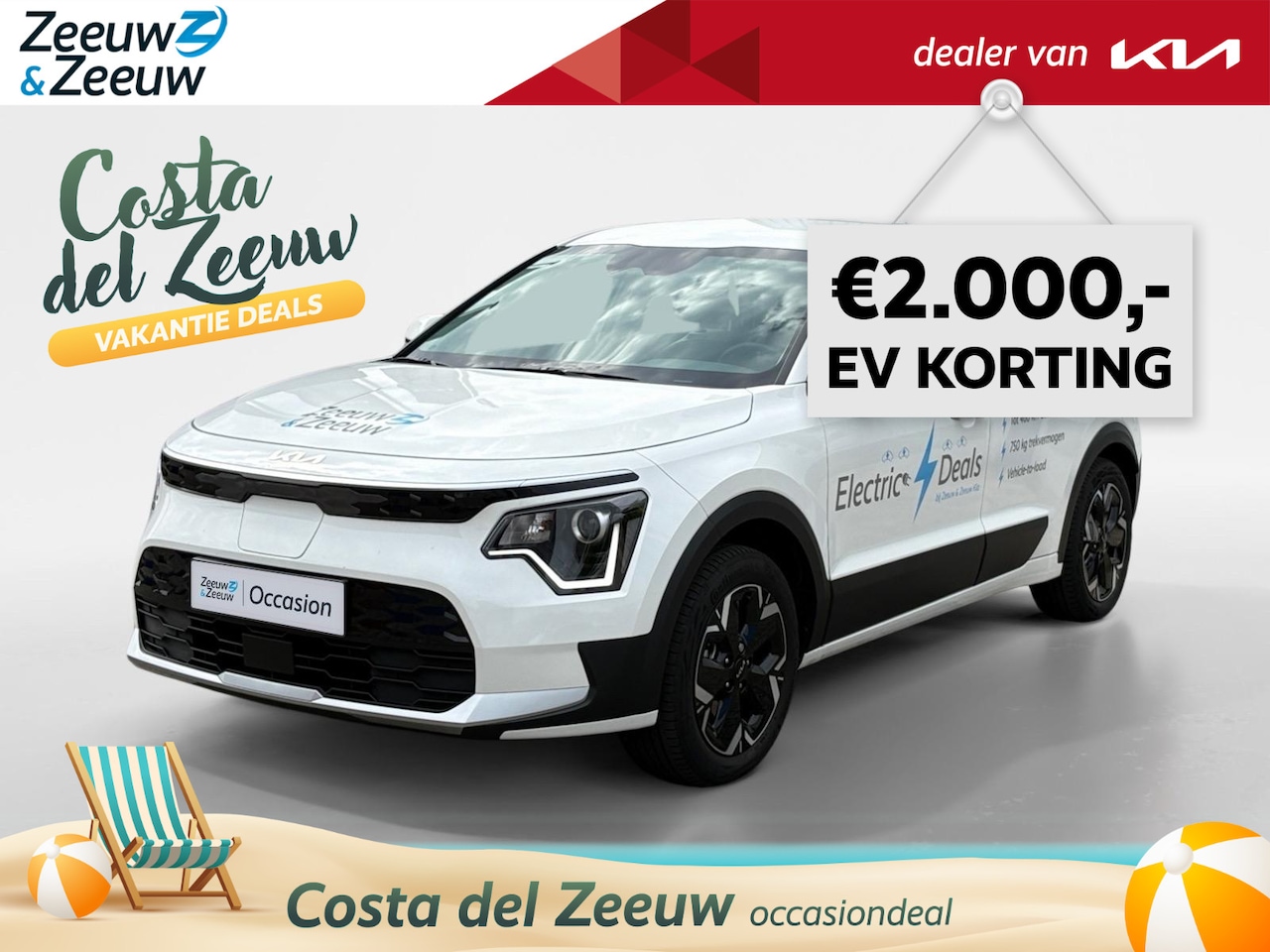 Kia Niro EV - Light Edition 64.8 kWh | Navi | Climate & (adaptieve) cruise control | Apple Carplay & And - AutoWereld.nl