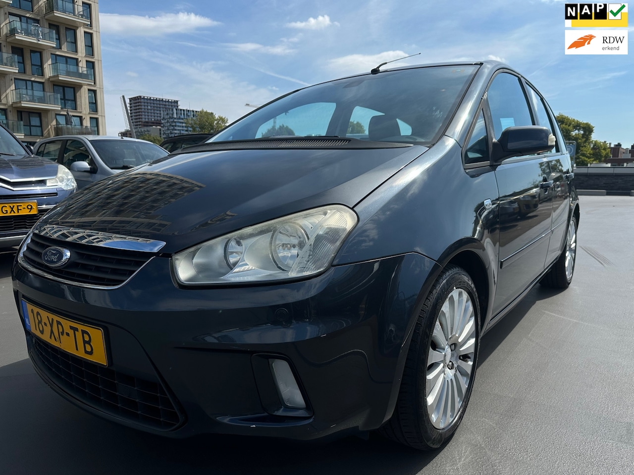 Ford C-Max - 1.6-16V Titanium Leer Clima Stoelverwarming Cruise PDC - AutoWereld.nl