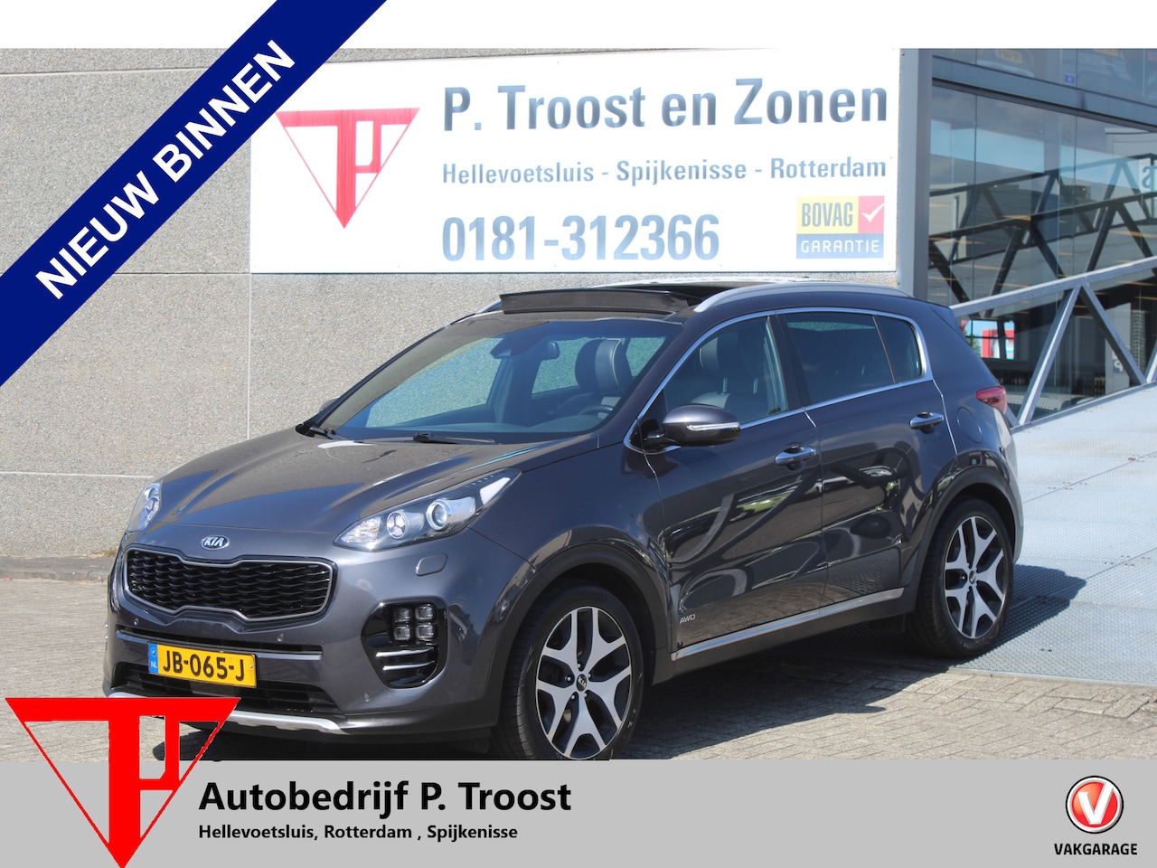 Kia Sportage - 1.6 T-GDI 4WD GT-Line PlusLine Automaat/Panoramadak/Navigatie/Achteruitrijcamera/Parkeerse - AutoWereld.nl