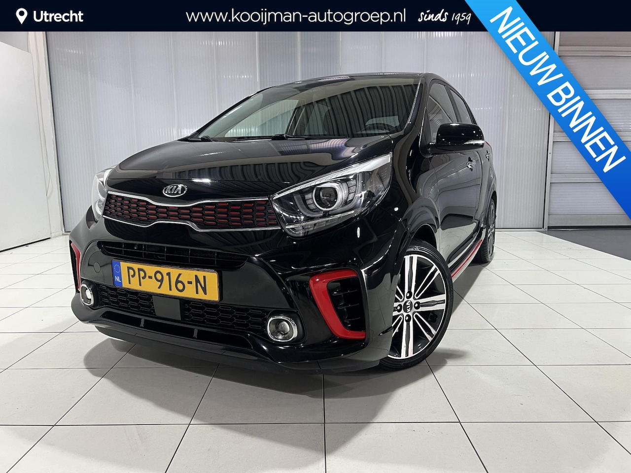 Kia Picanto - 1.2 CVVT GT-Line 1.2 CVVT GT-Line 84 PK, Stoel en stuur verwarming, Apple Carplay/Android Auto, draadloze t - AutoWereld.nl