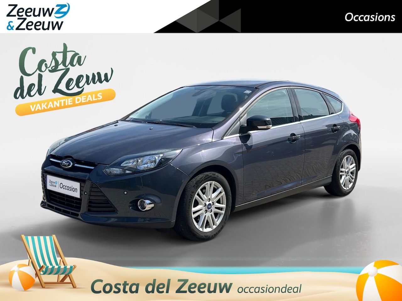 Ford Focus - 1.0 EcoBoost Titanium 125pk | Dealer onderhouden | Navigatie | Parkeer sensoren | Dakdrage - AutoWereld.nl