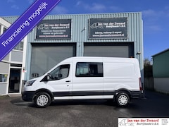 Ford Transit - 350 2.0 TDCI Euro 6 L3H2 Ambiente Dubbele Cabine Navi Airco Ceuise control Trekhaak