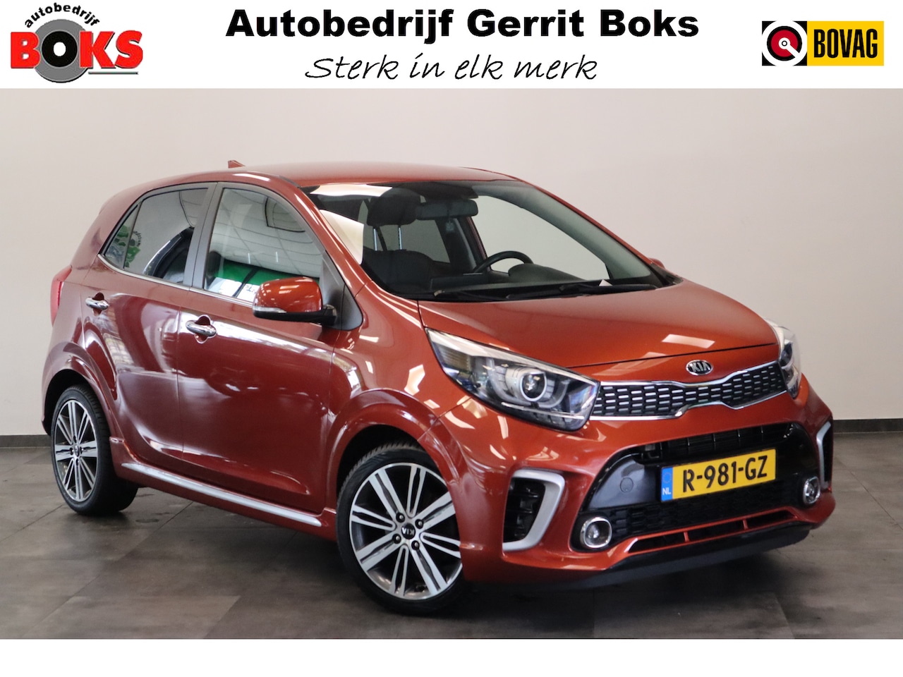 Kia Picanto - 1.2 CVVT GT-line 5-Drs. Automaat Navigatie Leder 16'lmv - AutoWereld.nl