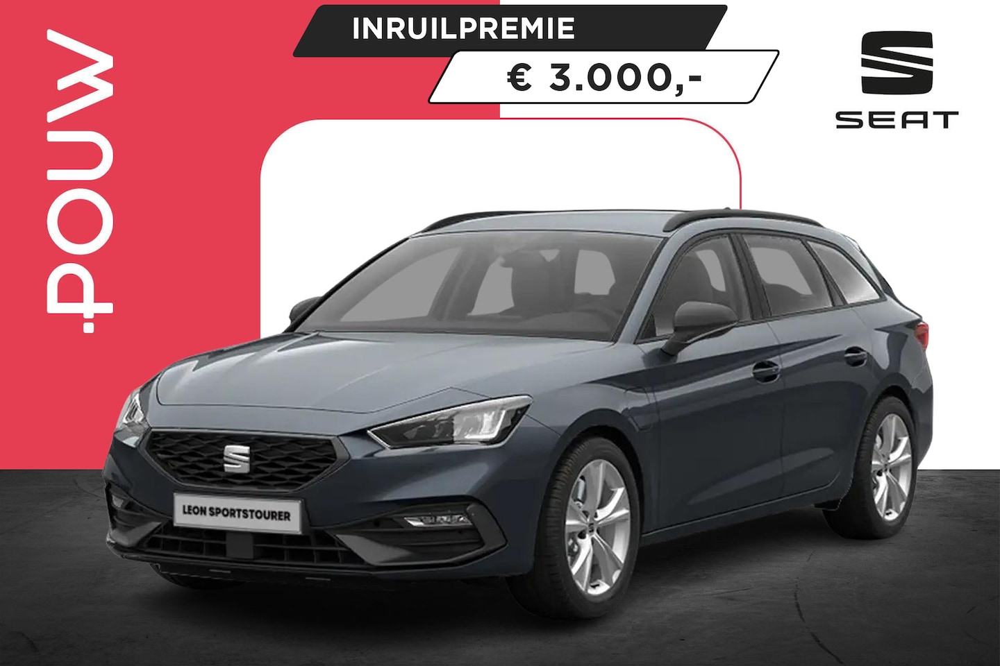 SEAT Leon Sportstourer - 1.5 TSI e-Hybrid 204pk FR Business | Climate Control | 17" Velgen - AutoWereld.nl