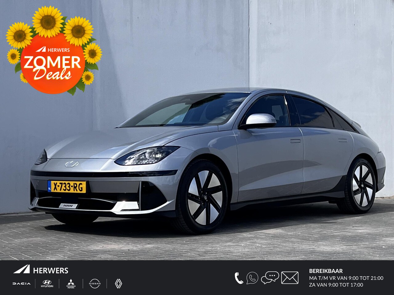 Hyundai IONIQ 6 - Connect 77.4 kWh / Dealer onderhouden NL auto  / 614KM WLTP / Warmtepomp / HUD / CSS snell - AutoWereld.nl