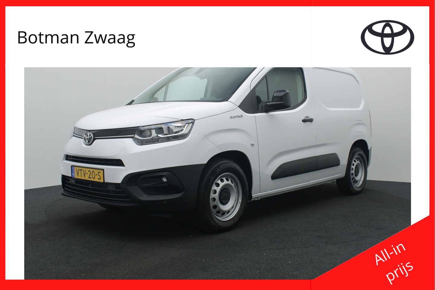Toyota PROACE CITY Electric - Live uitvoering 50 kWh | Navigatie | Airco | Stoel | Achterdeuren met ramen | - AutoWereld.nl