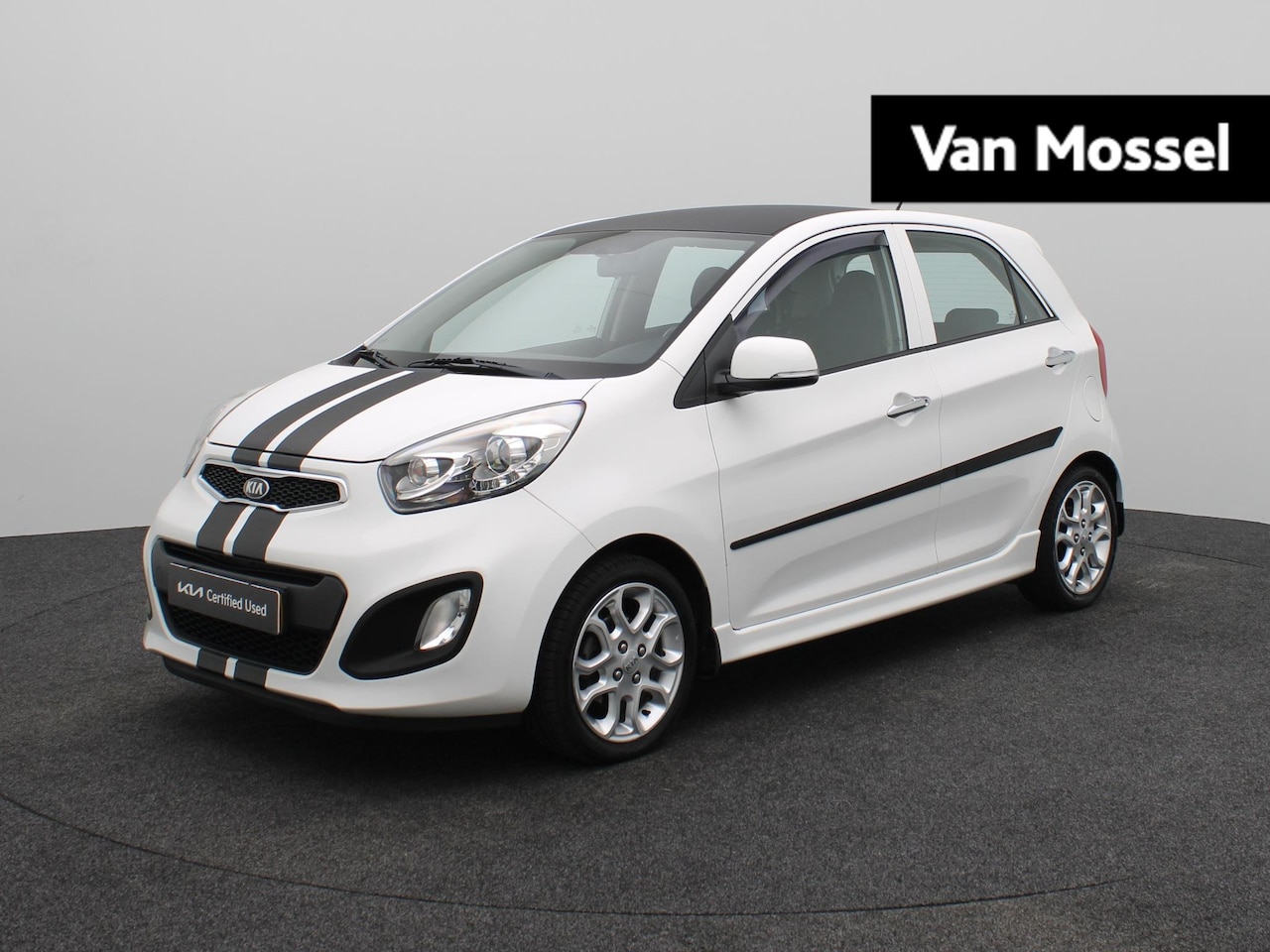 Kia Picanto - 1.0 CVVT Design Edition Airco | Lm Velgen | Striping | Parkeersenoren achter | Elektr Rame - AutoWereld.nl