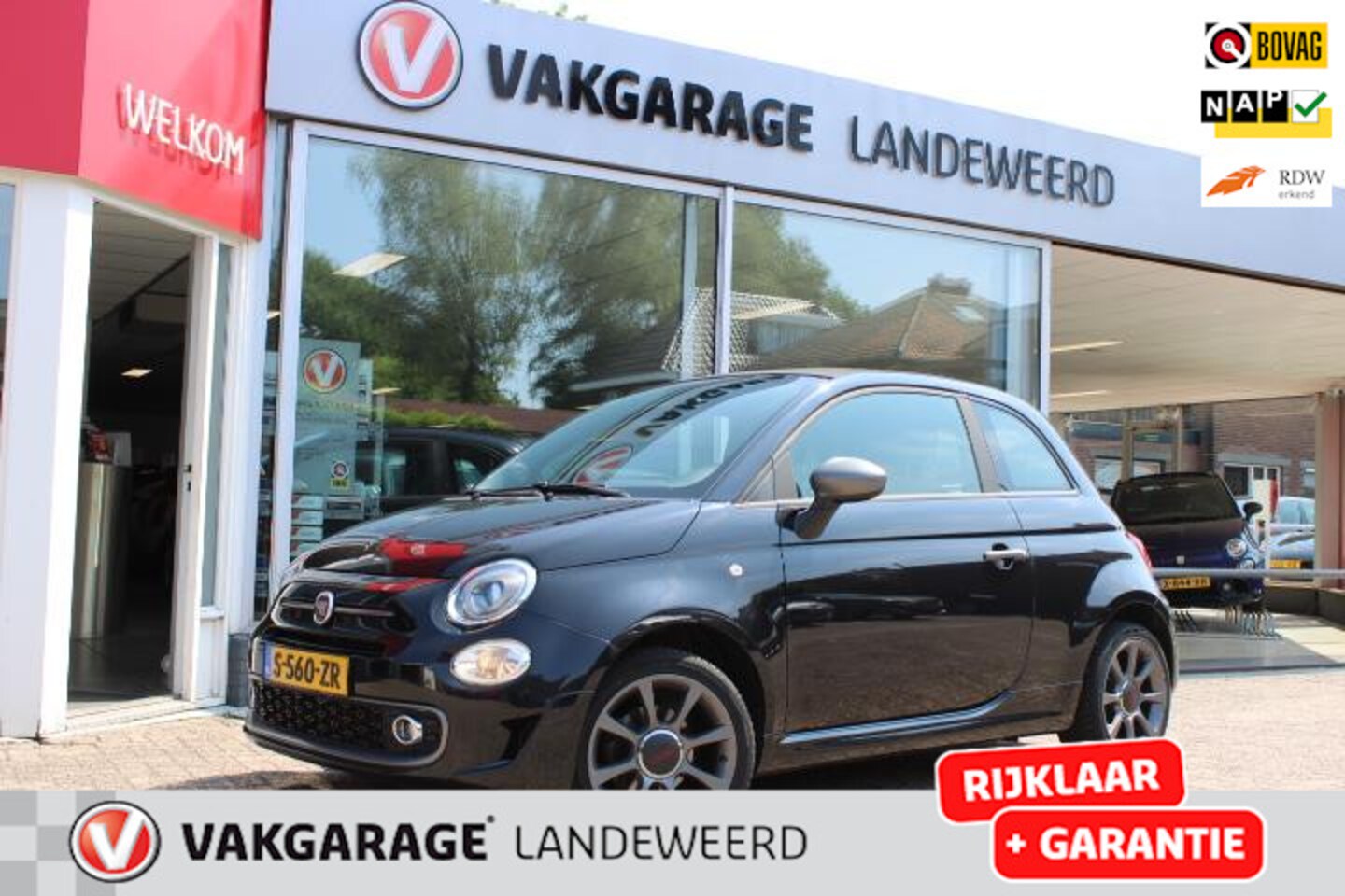 Fiat 500 C - 1.2s rockstar cabrio, LEDER, AIRCO, PDC, LMV, Rijklaar! 500s - AutoWereld.nl