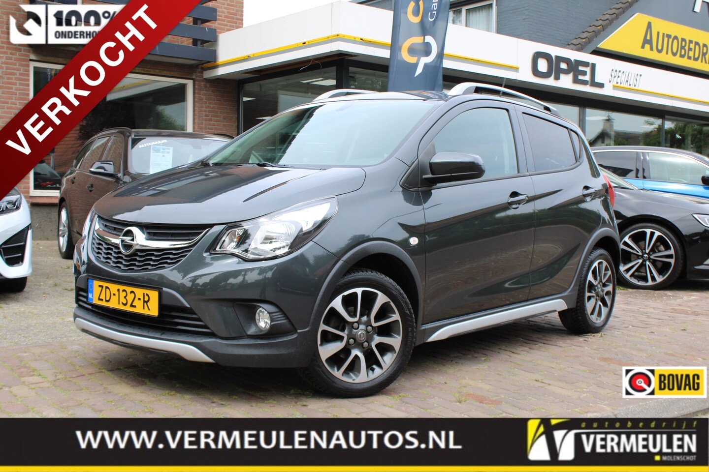 Opel Karl - 1.0 75PK ROCKS Online Edition + 15"/ Airco/ Cruise/ Navi/ CarPlay/ NL auto - AutoWereld.nl
