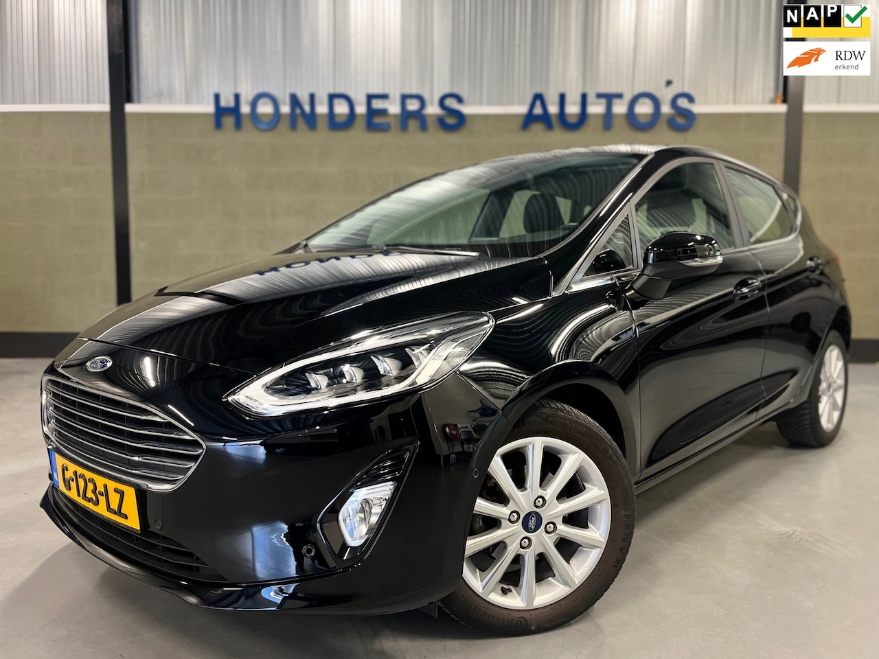 Ford Fiesta - 1.0 EcoBoost Titanium AUT I CARPLAY I 1E EIG I NAVI I VOORRUITVERW I NAP I CRUISE I FULL-L - AutoWereld.nl