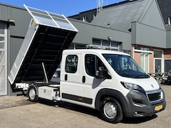 Peugeot Boxer - 435 2.0 BlueHDI L3 DC Kipper Open laadbak Airco Cruise controle Trekhaak 3000kg trekgewich