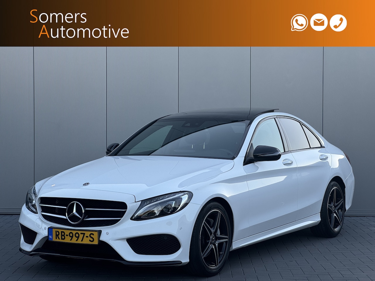 Mercedes-Benz C-klasse - 180 AMG Night Sport Edition | Panorama | Comand Navi | Camera - AutoWereld.nl
