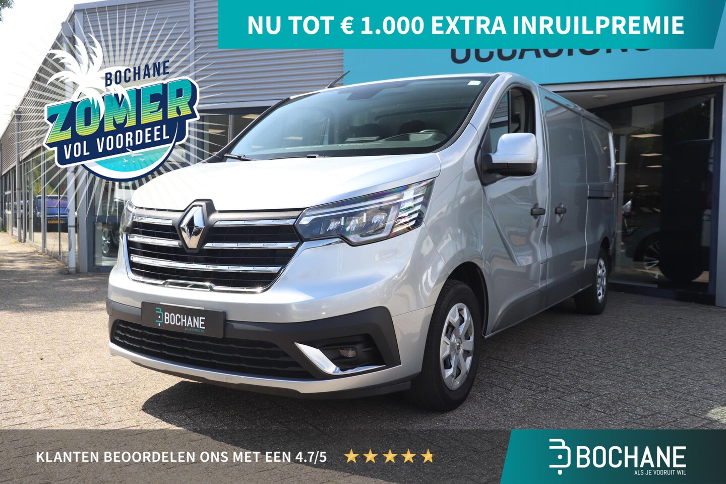 Renault Trafic - 2.0 dCi 130 T30 L2H1 Work Edition | Parkeersensor | Airco | Trekhaak | Navigatie | Laadrui - AutoWereld.nl