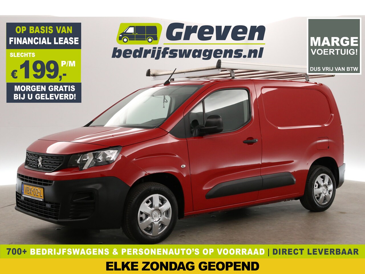 Peugeot Partner - 1.5 BlueHDI L1H1 | MARGE! | Airco Carplay Trekhaak Navi Imperiaal Schuifdeur - AutoWereld.nl