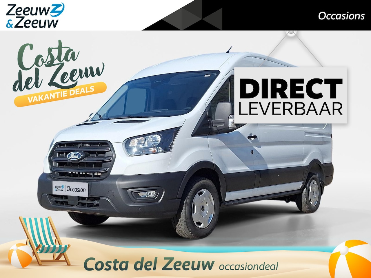 Ford Transit - 350 2.0 TDCI L2H2 Trend 165PK Automaat | BPM VRIJ | 2800KG Trekgewicht | Trekhaak | Camera - AutoWereld.nl